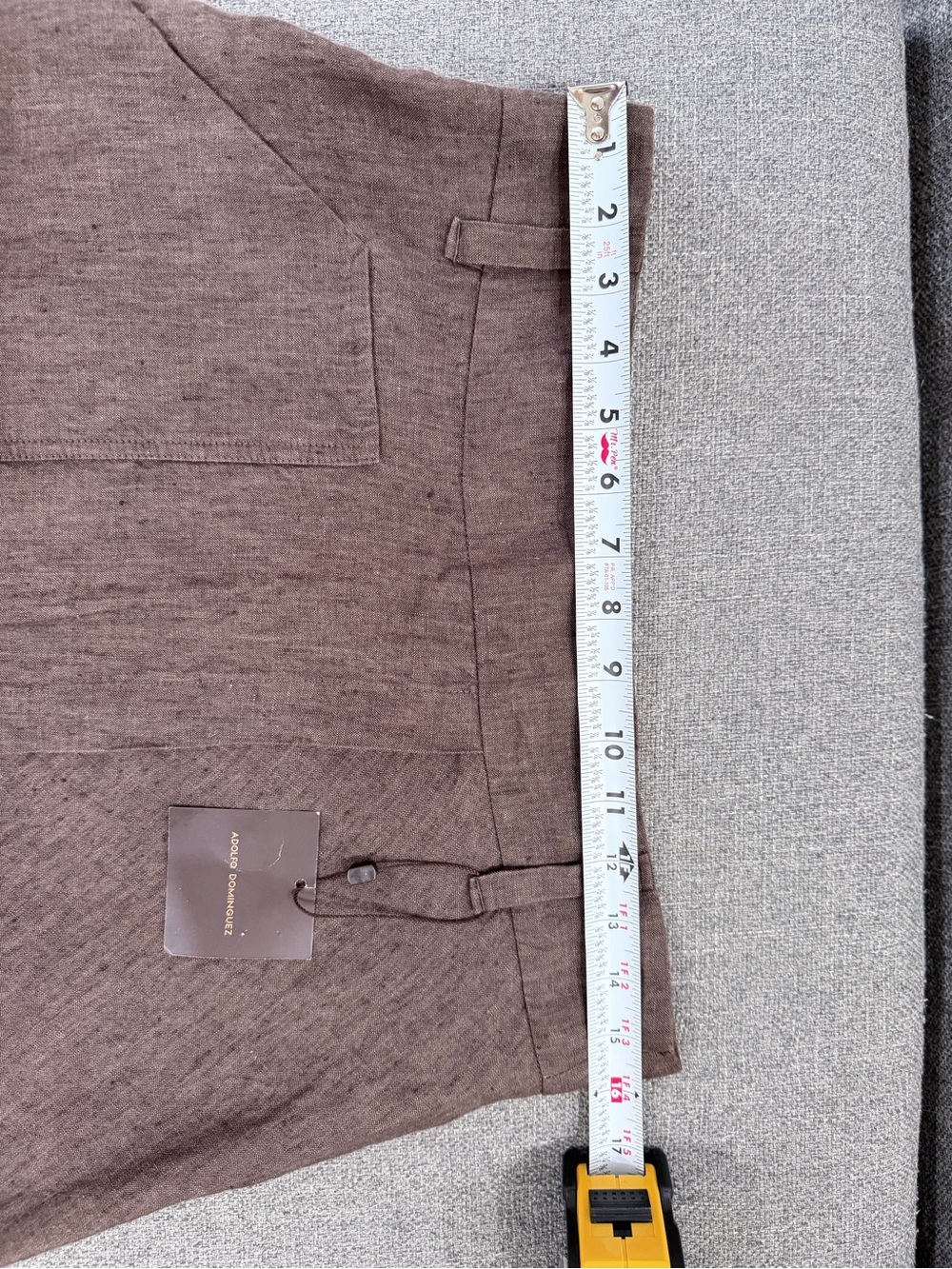 Adolfo Dominguez Brown Maxi A-Line Linen Skirt - Picture 10 of 13